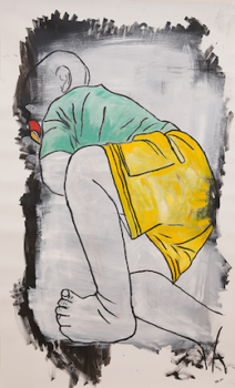 Yazed يزيد אקרילק על בד 110x180 ס״מ Mariam Kasem - YAZED.jpg