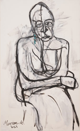 אקרילק על בד 110x180 ס״מ Mariam kasem – Untitled بدون عنوان.jpg