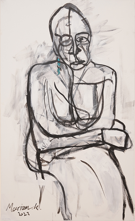 אקרילק על בד 110x180 ס״מ Mariam kasem – Untitled بدون عنوان.jpg