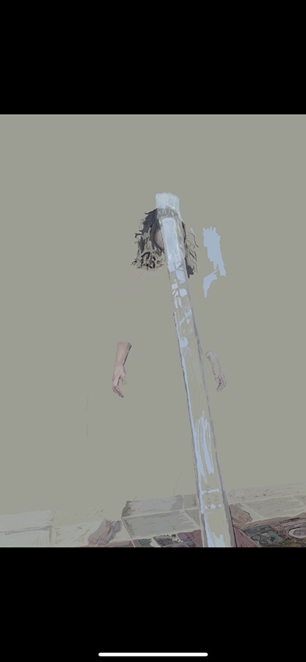 אני וגליל הנייר me &the roll paper ציור דיגיטאלי A3+