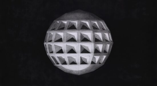 הלל רומן, פלנטה, פחם על נייר, 160X270 סמ, 2015