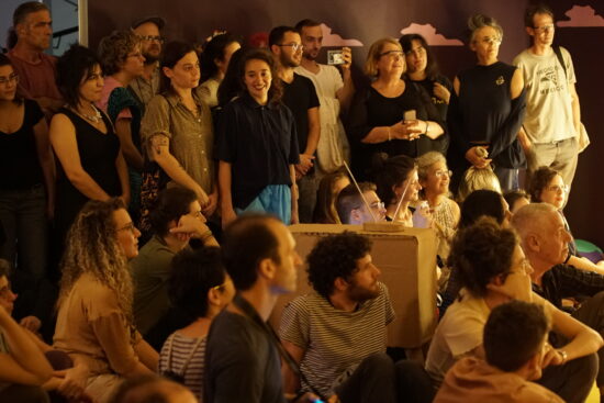 אורי הולבן, טרנסנדר, פרפורמנס בערב הפתיחה, צילום גיל שפירו