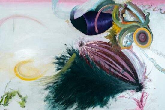 הפריה, שמן ועפרון על בד, 200x300 ס''מ