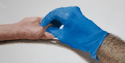 רגע, שמן על בד, 40X20.5