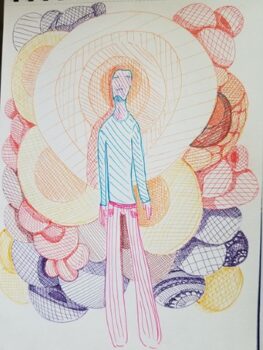 רקפת לויטין, פרץ, עטים, 21x29.7 ס''מ