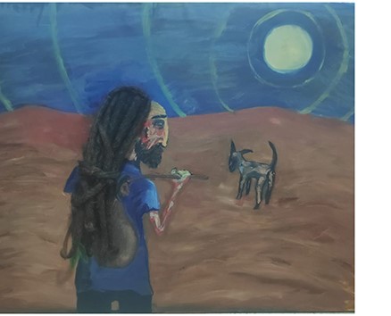 טכניקה: שמן על בד 110 סמ 75 סמ