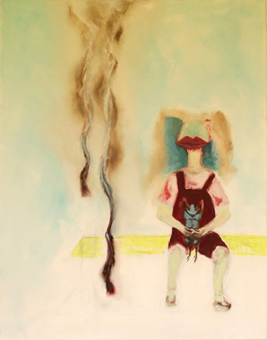 'צמח מטפס'', שמן על בד, 70X90 ס'''מ
