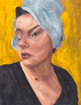 מגבת, אקריליק על בד, 90x70 ס''מ 2019